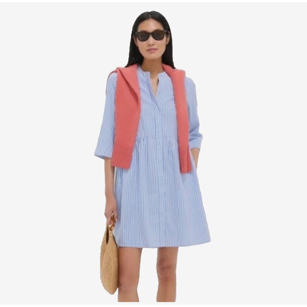 Tuckernuck Blue Stripe Royal Shirt Dress Sz S Party Preppy